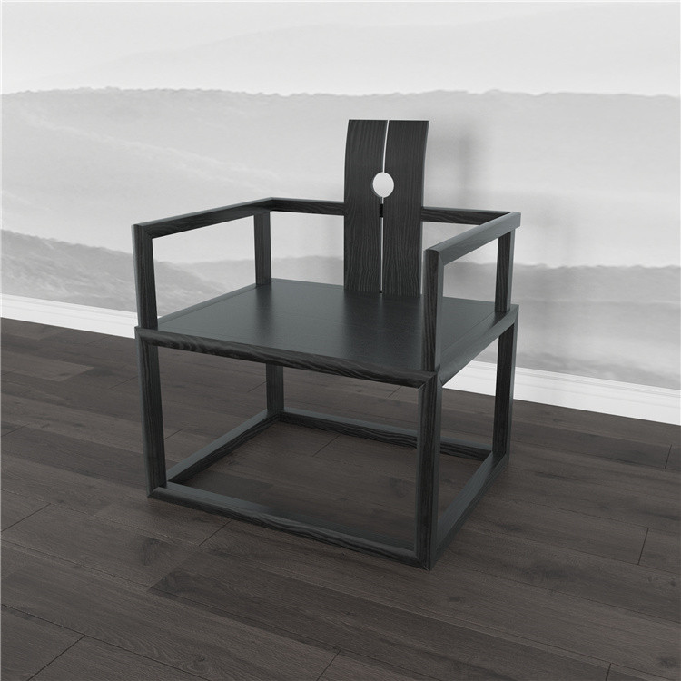 新中式黑色/原木色椅子05-01
