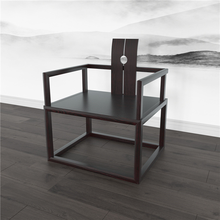 新中式黑色/原木色椅子05-03